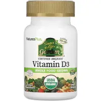 NaturesPlus Source Of Life, Garden, D3-vitamin, Vegetabiliska kapslar 60