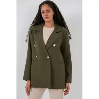 Big Dart Dubbla Knappar Klassisk Blazer