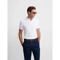 Silbon för män. S261011001093 Klassisk enfärgad vit polotröja (XL), Casual, Bomull, Kort ärm