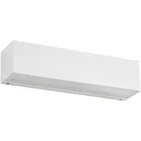 LUCANDE LED utomhus vägglampa Lengo , Vitt / opal, Aluminium / grå / zink, Modern, LED-vägglampa utomhus