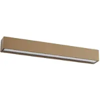 LUCANDE LED utomhus vägglampa Lengo , Brun / rost, Aluminium / grå / zink, Modern, LED-vägglampa utomhus