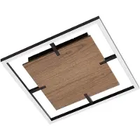 LUCANDE Taklampa Vectra , dimbar, Mörkt trä, Vardagsrum / matsal, Syntetmaterial, Modern, Taklampa