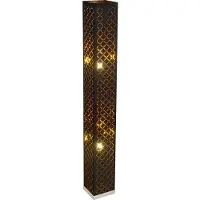 Globo Lighting Golvlampa Clarke, Svart, Vardagsrum / matsal, Metall, Golvlampa