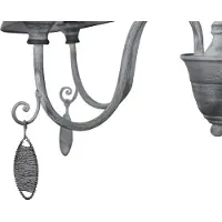 Näve Hänglampa Susana, Aluminium / grå / zink, Vardagsrum / matsal, Textil / tyger / siden, Lantlig / rustik, Pendellampa