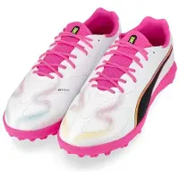 Puma King 20 Match TT Showtime - White/Rosa/Blå Barn - Turf (TF), storlek 35