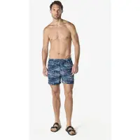 KOROSHI Badshorts mörkblå / mint / vit