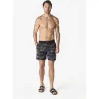 KOROSHI Badshorts mörkgul / svart