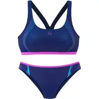 LASCANA Bikini marinblå / azur / fuchsia