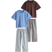 Next Pyjamas blå / choklad / grå / vit