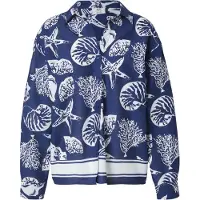 JDY Blus 'JDYANNA' mörkblå / vit