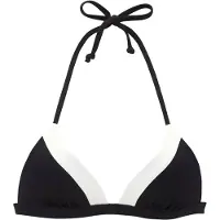 LASCANA Bikiniöverdel svart / vit