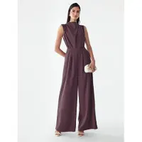 BWLDR Jumpsuit 'Annie' mörklila