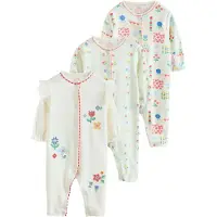 Next Pyjamas royalblå / ljusgrön / röd / vit