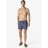 KOROSHI Badshorts marinblå / röd / off-white