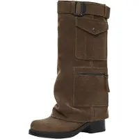 Bershka Cowboystövel mörkbrun