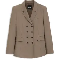 BOSS Slim-fit blazer in gabardine twill
