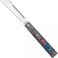 Jack Wolf Knives Jack Wolf Feelbetter Jack FEELB-01-CC-MIAMI Satin S90V, Grey Titanium, Miami CamoCarbon, pocket knife