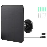 Mtp Products CSP5W-A 5W solpanel för övervakningskamera med justerbart fäste – svart