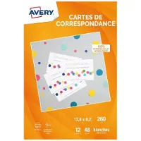 Avery C2318-25I, Bläckstråleutskrift, A4 (210x297 mm), Mätt, 25 ark, 260 g/m ^, Vit