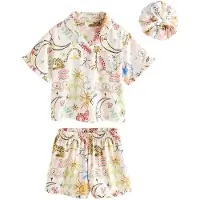Next Pyjamas ecru / blå / senap / ljusgrön