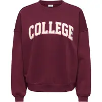 JDY Sweatshirt 'JDYMesa' kräm / rosa / vinröd