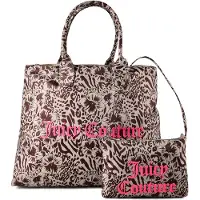 Juicy Couture Shoppingväska 'Daisy' beige / brun / rosa
