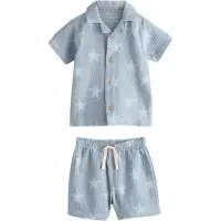 Next Pyjamas duvblå / pastellblå