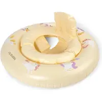 Filibabba Babybadring - Alfie - 60 cm - Unicorn Shores - Gul - - One Size - Badring