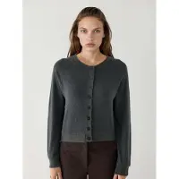 Busem Rundhalsad knäfd cardigan
