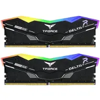 Team Group T-Force DELTAa RGB - DDR5 - sats - 32 GB: 2 x 16 GB - DIMM 288-pin - 3000 MHz / PC5-48000 - CL30 - 1.35 V - ej buffrad - on-die ECC - svart