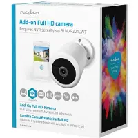 Nedis SmartLife Utomhus Kamera | Spotlight | 3MP Full HD 1296p | Panorera lutning | IP65 | microSD (ingår inte) / Molnlagring (tillval) / Onvif | 5 V DC | Rörelsesensor | Nattsikt | Vit