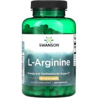 Swanson Health , L-arginin, 500 mg, 200 kapslar