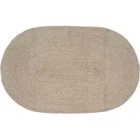 vidaXL Områdesmattor Vit 205 x 305 cm Jute