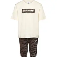 Adidas Originals Aop Cyklingshorts T-shirtset, storlek 122 cm