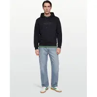 Armani Exchange för män. XM001294AF20934UB101 Marinblå basic huvtröja i bomull (XS), Casual, Deportivo, Lång ärm, Marino