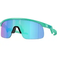Oakley - Solglasögon - Resistor Matte Celeste/Prizm Sapphire för Unisex - Grön