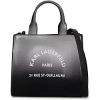 Karl Lagerfeld Handväska 'Cabas Carré Mini Dégradé Noir' svart