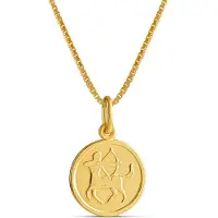 Top Gold förgyllt silver Skytten horoskop hängsmycke med kedja 45cm 52 5712 0000