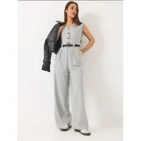 Bianco V-ringad vid byxdress med rosettdetalj