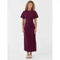 Busem Solid Crew Neck Bodycon Midi Klänning