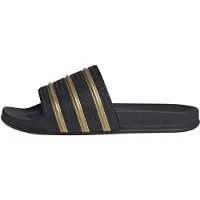 Adidas Pantolette 'Adilette' guld / svart