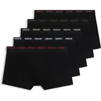HUGO Boxershorts kräm / khaki / röd / svart