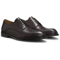 BOSS Leather Derby shoes with embossed logo