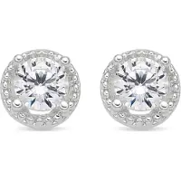 Luxenter Örhängen med Glänsande Zirkonia silver finish - Shog