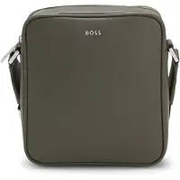 BOSS Reporter bag with silver-tone logo lettering