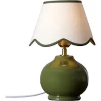 PR Home Bordslampa Nell, Grön, Vardagsrum / matsal, Keramik, Lantlig / rustik, Bordslampa