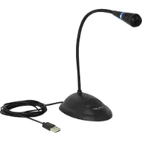 DeLOCK Svanhals USB-mikrofon 65871 Sändare signal:USB, Sladd inkl. kabel, Stativ