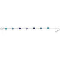 Swarovski Blow Series Blå Gradient Pärla Pop Multi Rodiumpläterat Armband Damarmband Silver 5528200 Box (Random Color)