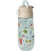 Rice Vattenflaska - 550 ml - Ocean Tryck - Blå - - One Size - Vattenflaska