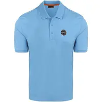 Napapijri E-Badge Polo Mellanblå Blå Storlek
